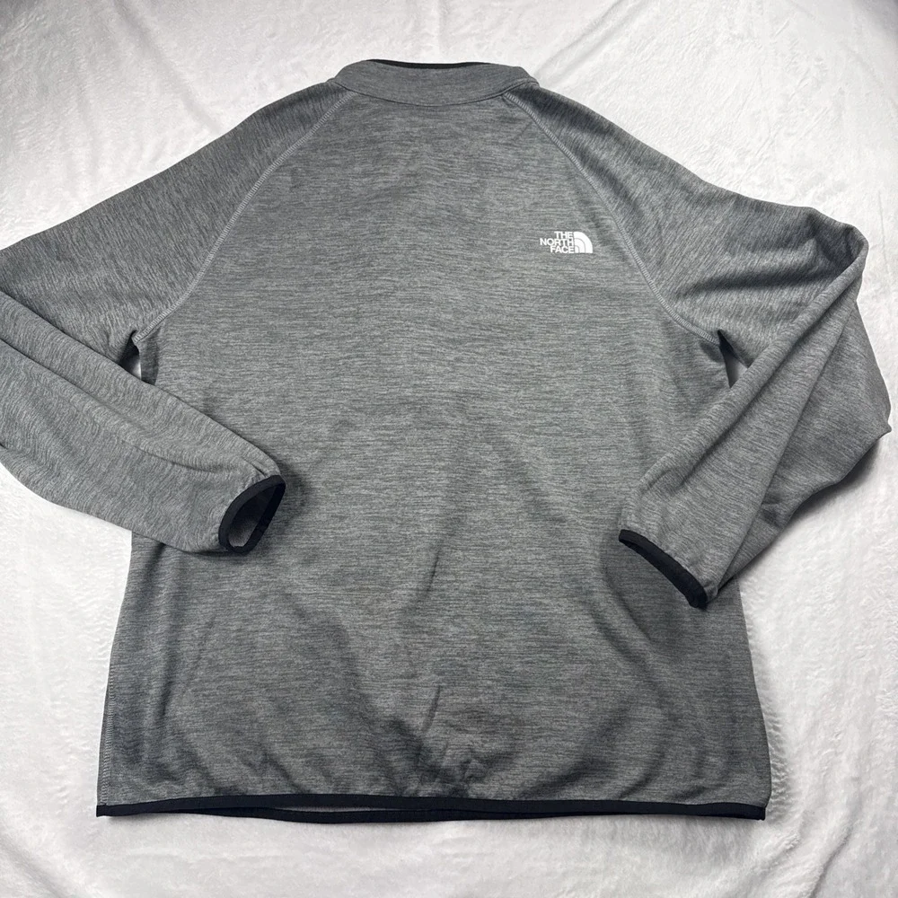 North Face Canyonlands Mens XL Gray Fleece Lined 1/4 Zip Pullover NF0A3SO7